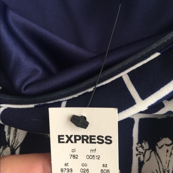 Blue Dress BRAND NEW from Express - Picture 6 of 6